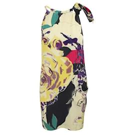 Autre Marque-CONTEMPORARY DESIGNER Colorful Silk Dress-Multiple colors