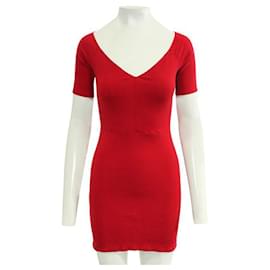 Reformation-REFORMATION Mini-robe rouge-Rouge