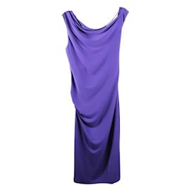 Autre Marque-CONTEMPORAIN DESIGNER Robe de soirée dos ouvert-Violet