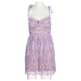 Autre Marque-CONTEMPORARY DESIGNER Laced Purple Dress-Other