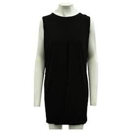Autre Marque-CONTEMPORARY DESIGNER Black Draped Dress/Jumpsuit-Black