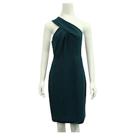 Tory Burch-Blaugrünes Ashlee-Kleid mit einer Schulter von Tory Burch-Grün