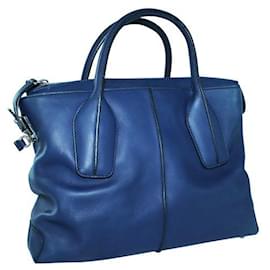 Tod's-TOD'S D-Cube Small Shopping Bag-Blue