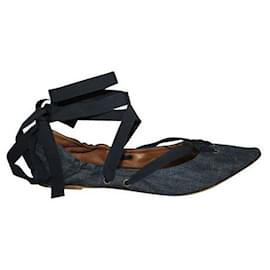 Tomas maier-Tomas Maier Denim Pointed Toe Flats-Other