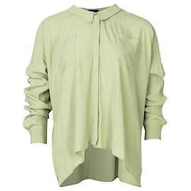 Autre Marque-ZEITGENÖSSISCHES DESIGNER-Hemd mit pastellgrünem Aufdruck-Grün