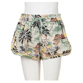Zimmermann-Shorts con cordones y estampado tropical de Zimmermann-Multicolor