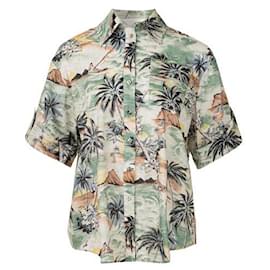Zimmermann-Camisa utilitaria con estampado tropical de Zimmermann-Multicolor