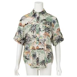 Zimmermann-Camisa utilitaria con estampado tropical de Zimmermann-Multicolor