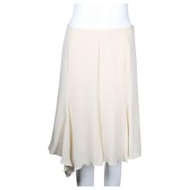 Armani-Armani Cream Asymmetrical Skirt-Cream