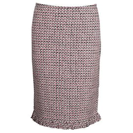 Marni-Marni Pink Print Skirt Winter Edition 2012-Pink