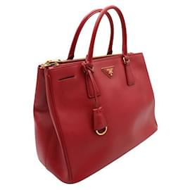 Prada-Prada Red Galleria Saffiano Leather Bag-Red