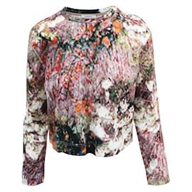 Autre Marque-ZEITGENÖSSISCHES DESIGNER Sweatshirt mit mehrfarbigem Digitaldruck-Mehrfarben