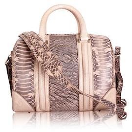 Givenchy-GIVENCHY Mini-Tasche „Lucrezia“ aus Pythonleder und Eidechse-Beige