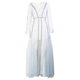 Autre Marque-CONTEMPORARY DESIGNER Lace Long Gown-White