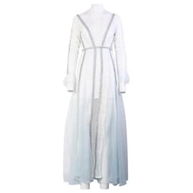 Autre Marque-CONTEMPORARY DESIGNER Lace Long Gown-White