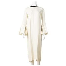 Autre Marque-Robe monochrome midi de créateur contemporain-Blanc