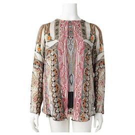 Etro-Top de seda estampado Etro-Multicor