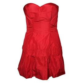 Miu Miu-Miu Miu Miu Miu Minivestido rojo sin tirantes-Roja