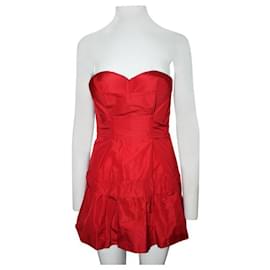 Miu Miu-Miu Miu Miu Miu Mini-robe bustier rouge-Rouge