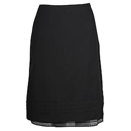 Prada-Prada Black Midi Skirt-Black