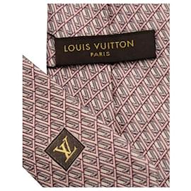 Louis Vuitton-Patrón gris y rosa de Louis Vuitton-Rosa
