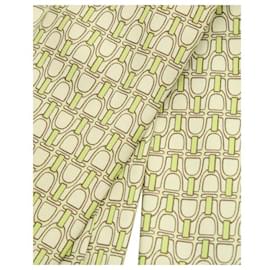 Hermès-HERMÈS Light Green Pattern-Black