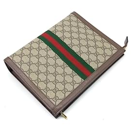 Gucci-Gucci  Ophidia Clutch (625549)-Brown,Multiple colors,Beige,Other