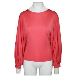 Emilio Pucci-Emilio Pucci Coral Silk Blouse With Opening at the Back-Coral