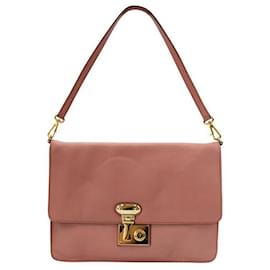 Dolce & Gabbana-Dolce & Gabbana Pink Leather Miss Linda Handbag-Pink
