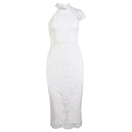 Autre Marque-ALEX PERRY  White Lace Dress-White