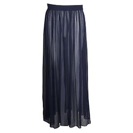 Gonna midi semitrasparente blu navy Vionnet Blu navy