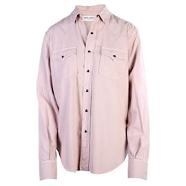 Saint Laurent-SAINT LAURENT Chemises à poches-Rose