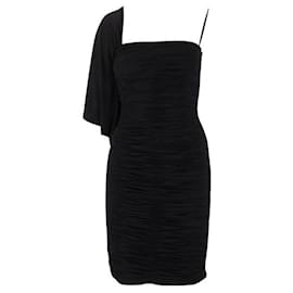 Autre Marque-CONTEMPORARY DESIGNER One Shoulder Ruched Dress-Black