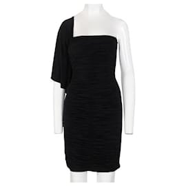 Autre Marque-CONTEMPORARY DESIGNER One Shoulder Ruched Dress-Black