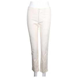 Autre Marque-DESIGNER CONTEMPORANEO Pantaloni a gamba dritta color crema-Crudo