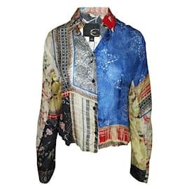 Just Cavalli-JUST CAVALLI Roberto Cavalli Multicolor Silk Shirt-Multiple colors