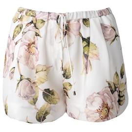 Autre Marque-ZEITGENÖSSISCHER DESIGNER Haute Hippie Fanfare Shorts mit Blumenmuster-Weiß