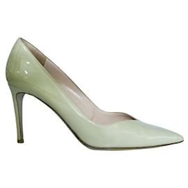 Gianvito Rossi-GIANVITO ROSSI Décolleté Vernice Shell-Crudo