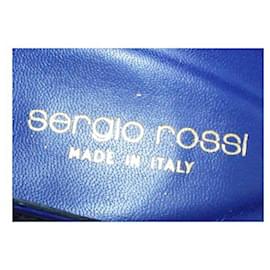 Sergio Rossi-SERGIO ROSSI Electric Blue Platform Pumps-Blue