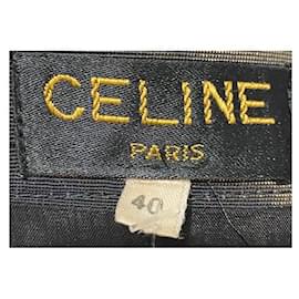 Céline-CELINE Gold Skirt-Golden