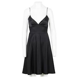 Autre Marque-CONTEMPORARY DESIGNER high waisteded Sleeveless Dress in Black-Black