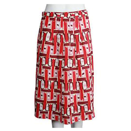Autre Marque-CONTEMPORARY DESIGNER Multicoloured Midi Skirt with Front Pleats-Multiple colors