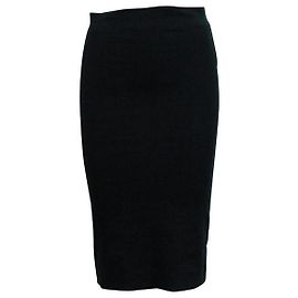 Jupe crayon noire classique Donna Karan Noir