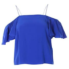 Fendi-FENDI Top con hombros descubiertos-Azul