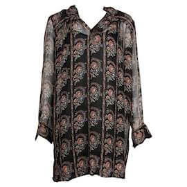 Isabel Marant Etoile-Isabel Marant Etoile Multicolour Silk Sheer Dress-Multiple colors