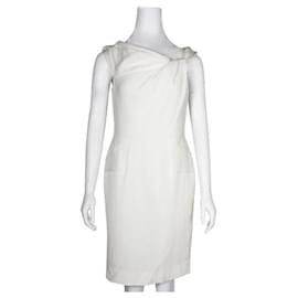 Roland Mouret-Roland Mouret Draped Dress-White