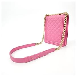 Chanel-Chanel Boy Überschlagtasche-Pink