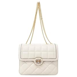 Gucci-Gucci  Décor Small Shoulder Bag (740834)-Cream