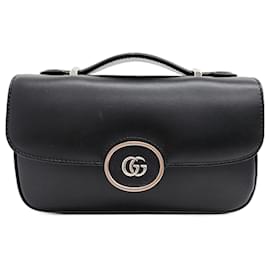 Gucci-Gucci  Petit GG Mini Shoulder Bag (739722)-Black