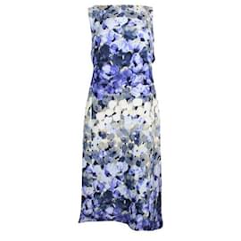 Moschino-Moschino Blue Print Cocktail Dress-Blue